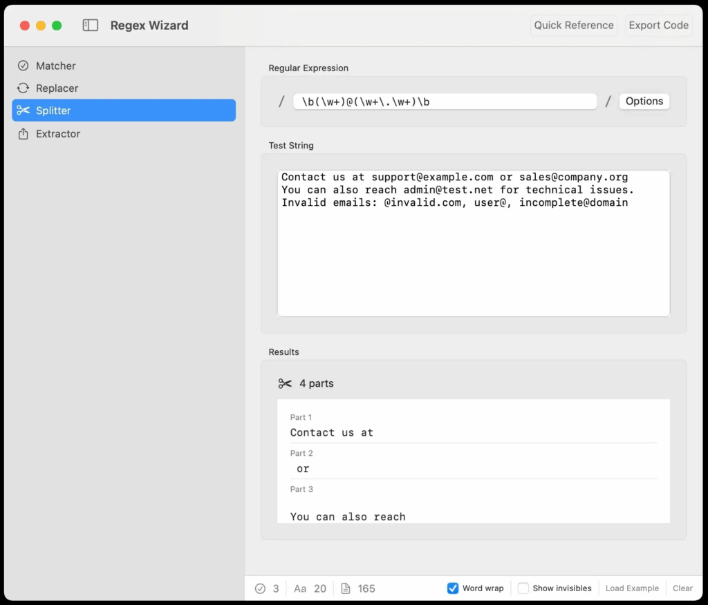RegEx Wizard 1